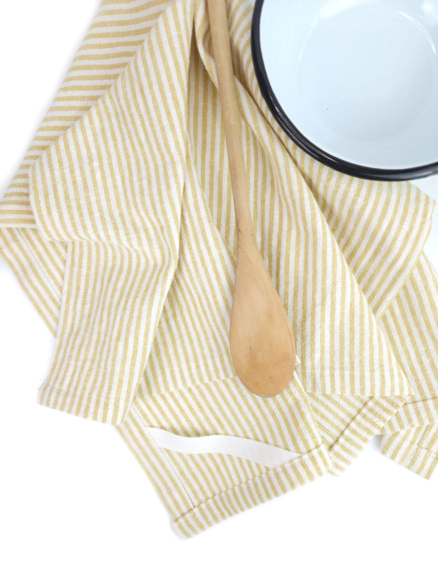 Yellow Linen Towel Set