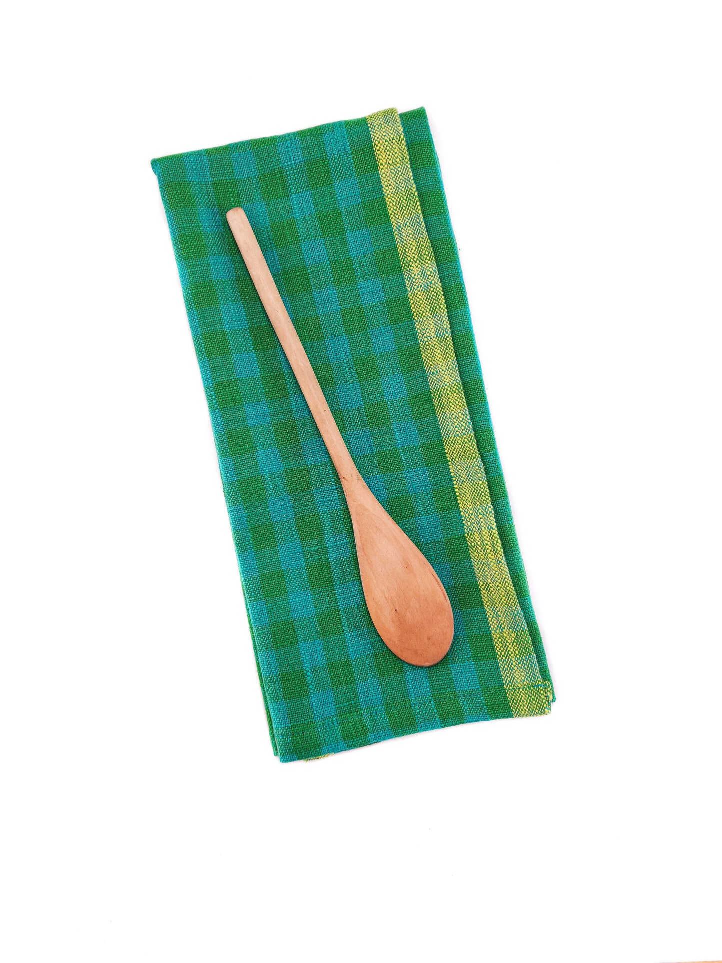 Teal Checkered Kitchen Towel