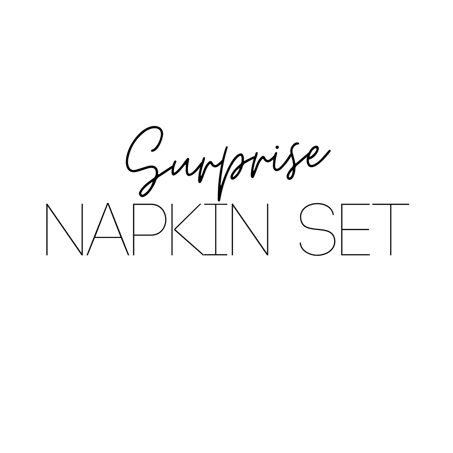 Surprise Cloth Napkin Set