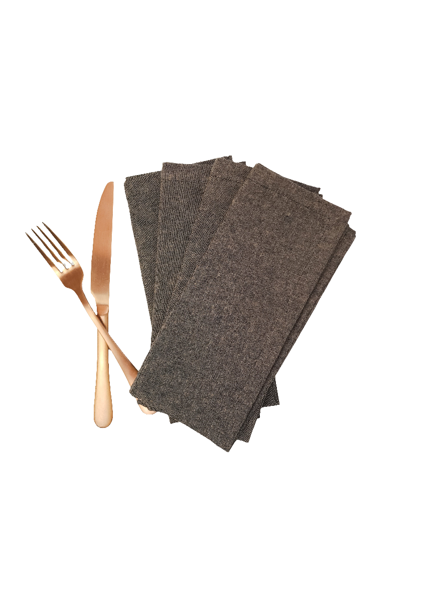 Dark Umber Linen Napkins