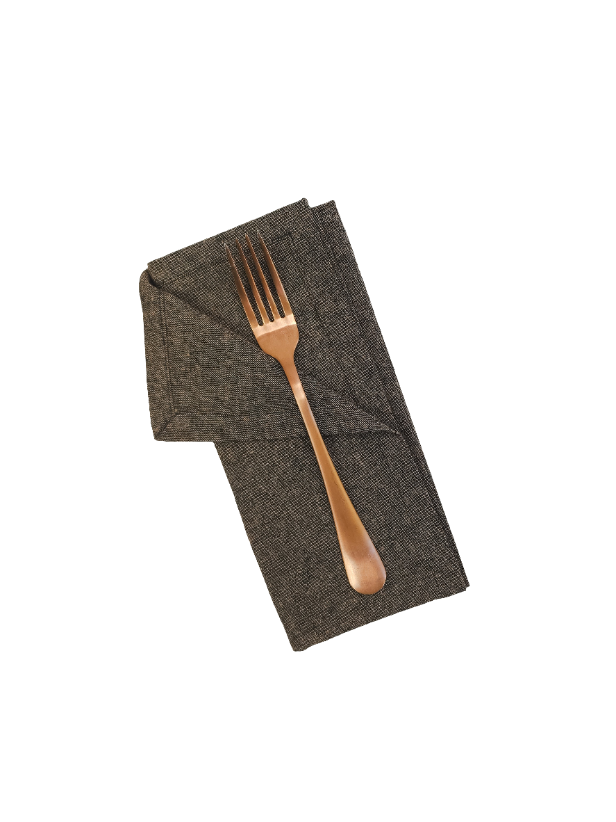 Dark Umber Linen Napkins