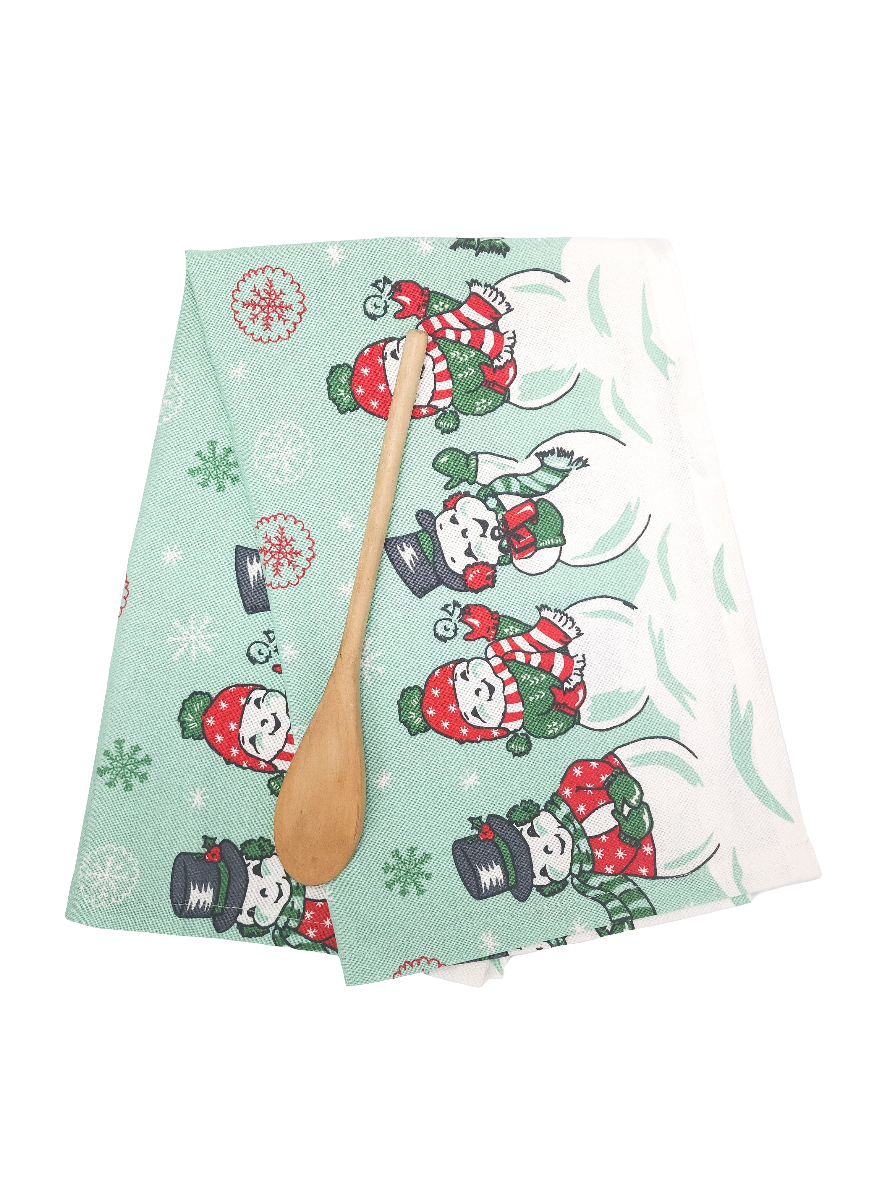 Snowmen Towel, Vintage Inspired