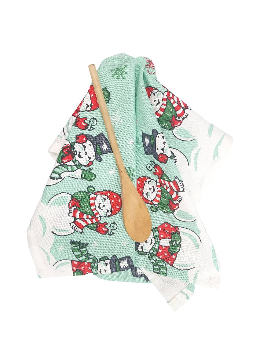 Snowmen Towel, Vintage Inspired