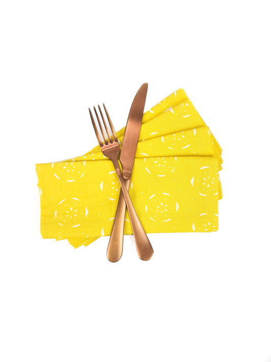 Yellow Cotton Cloth Napkins