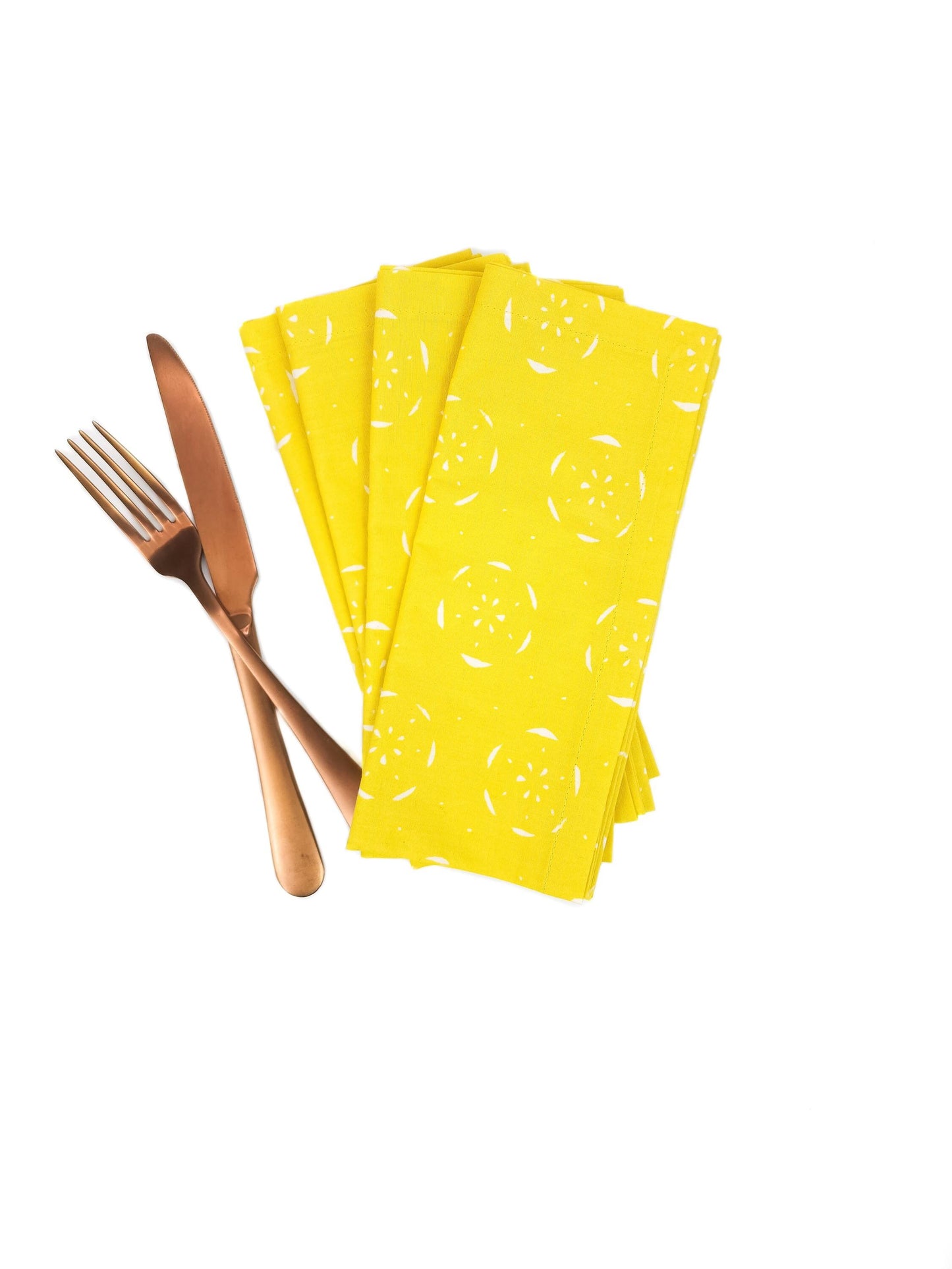 Yellow Cotton Cloth Napkins