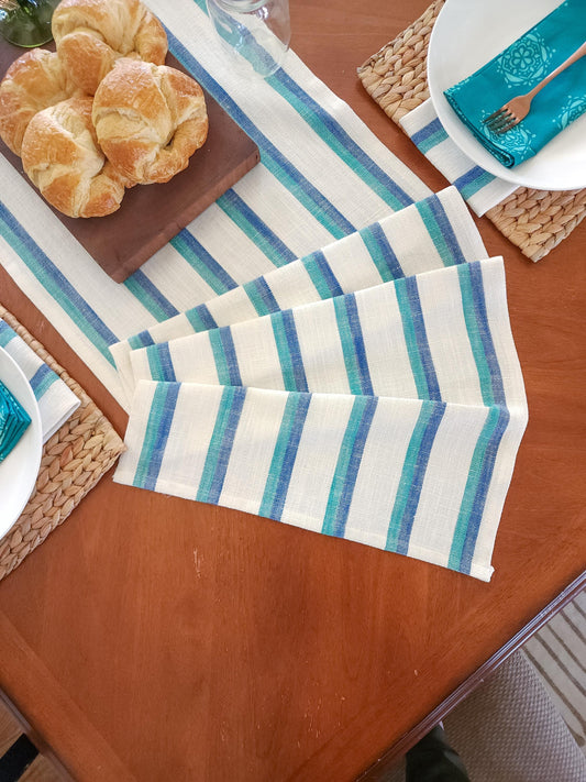 Riviera Striped Table Runner