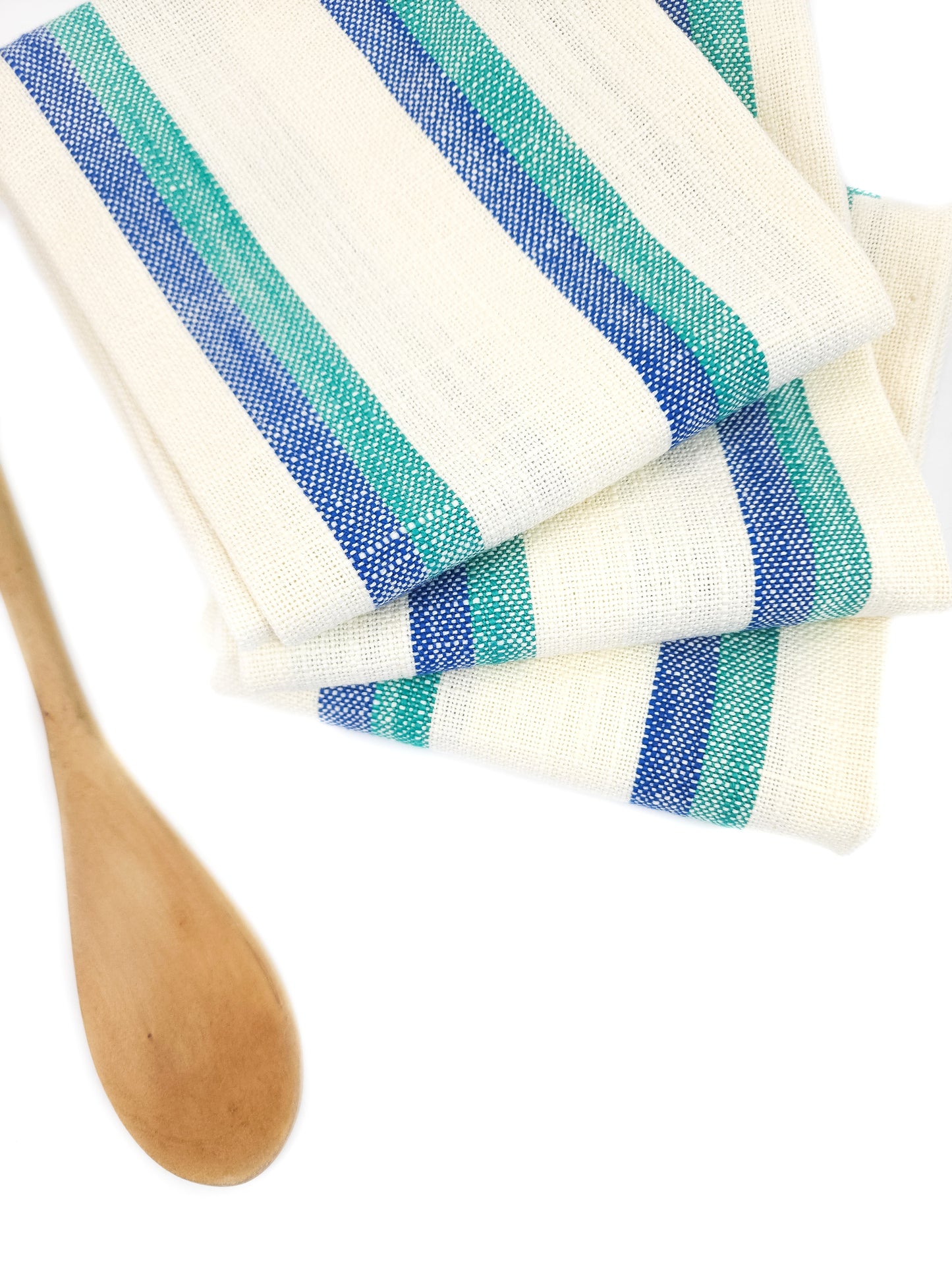 Blue & Teal Striped Towel