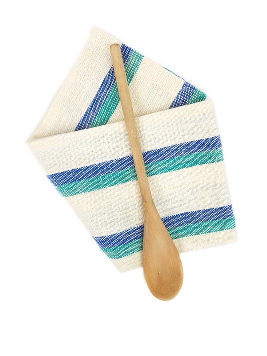 Blue & Teal Striped Towel