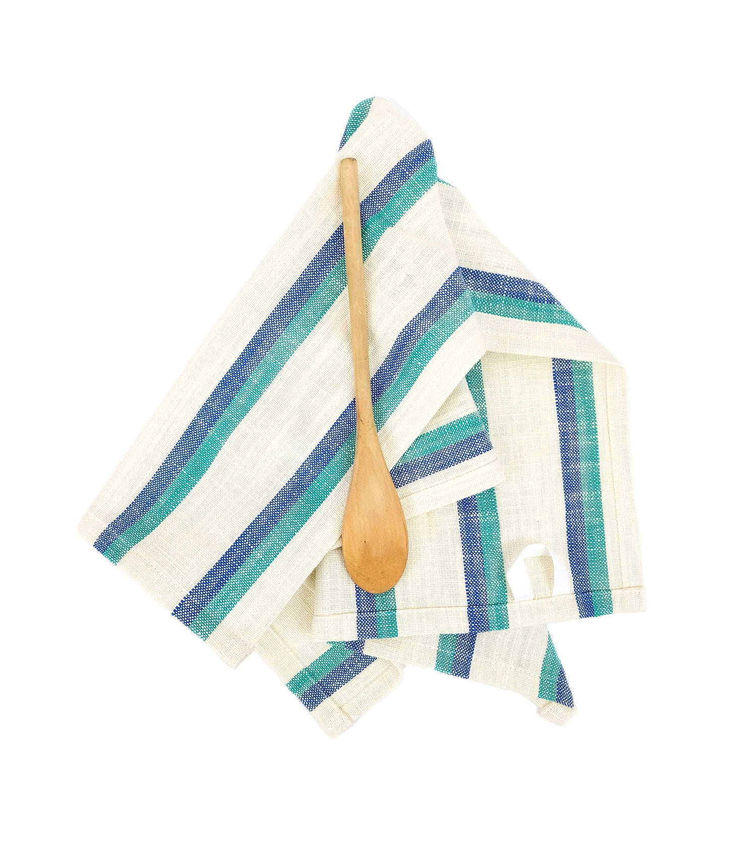 Blue & Teal Striped Towel