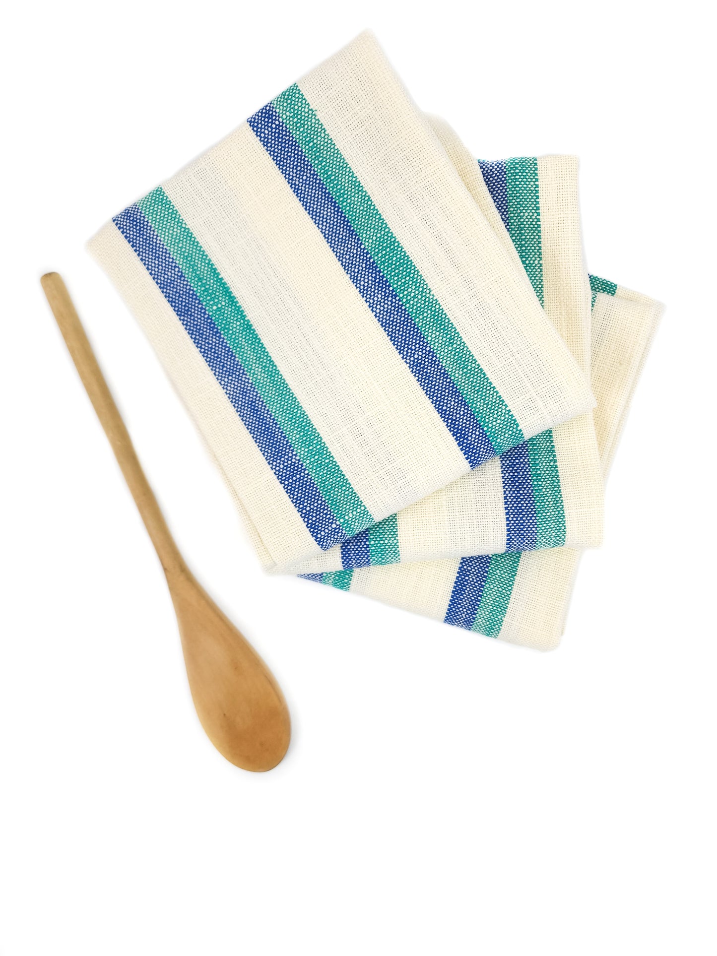Blue & Teal Striped Towel