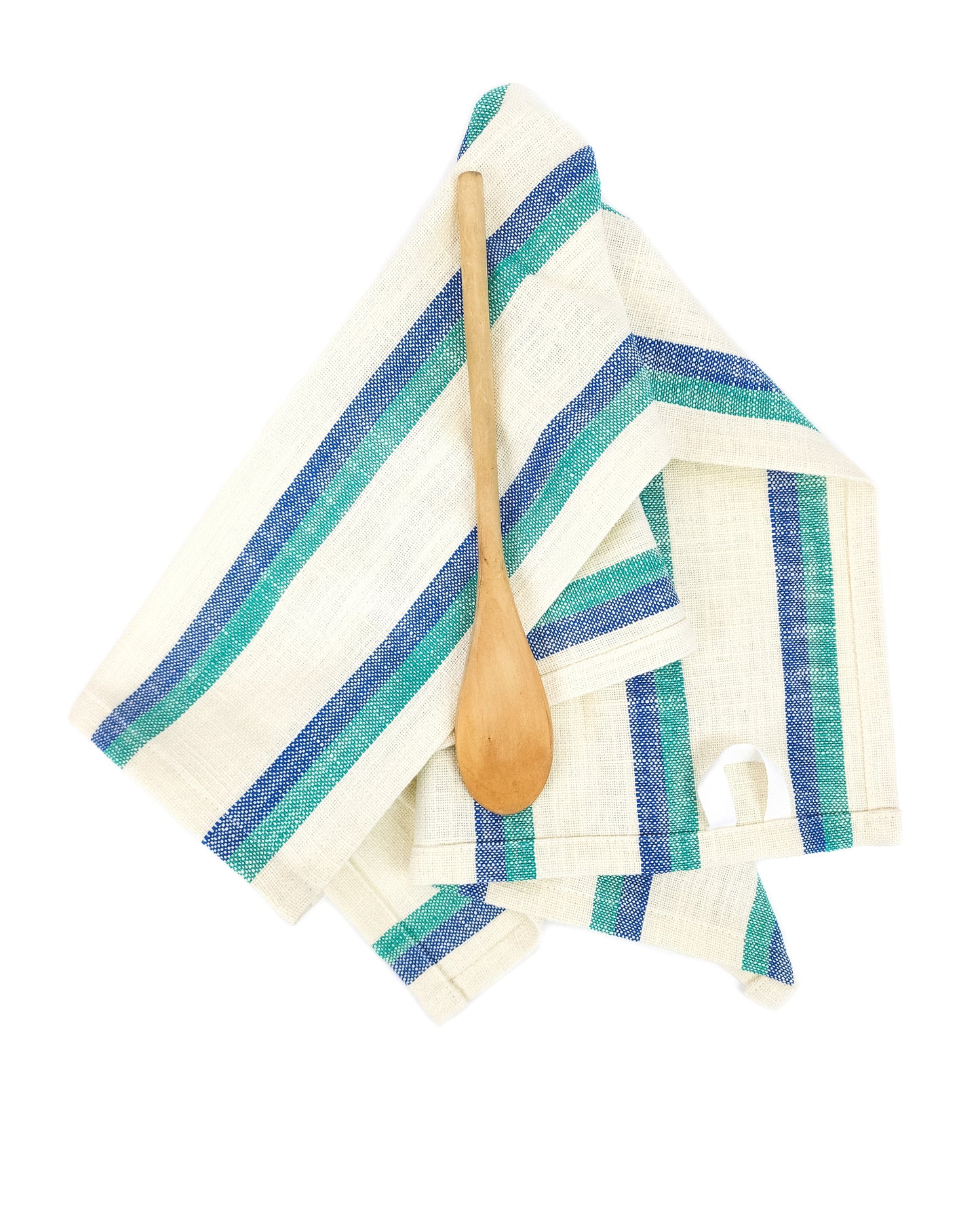 Blue & Teal Striped Towel