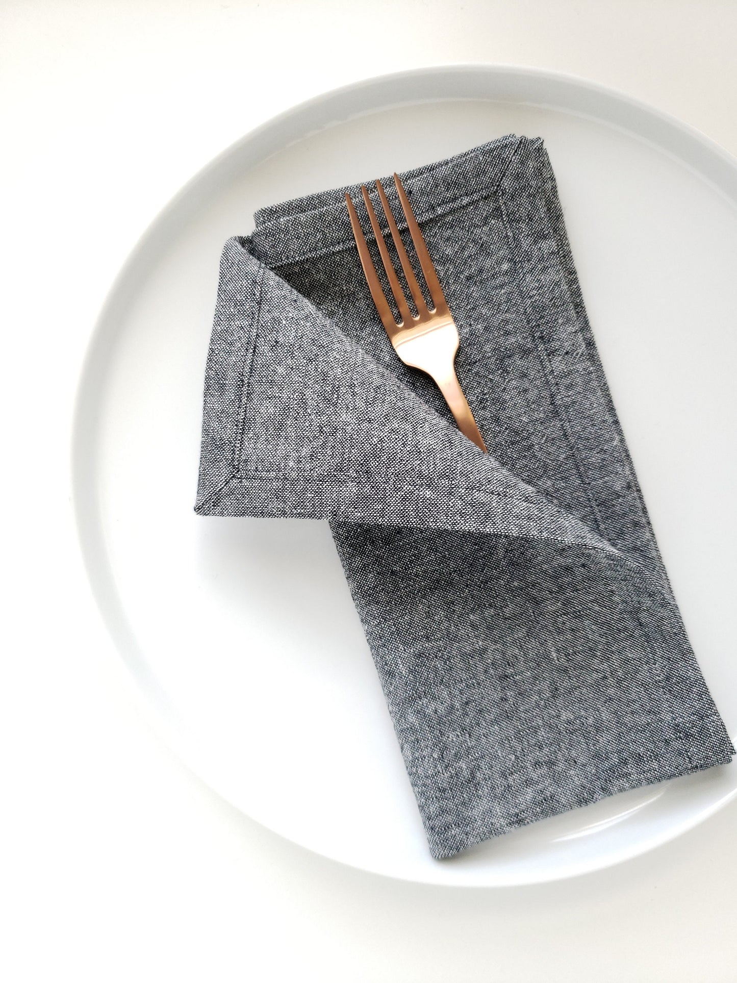 Black Linen Napkins