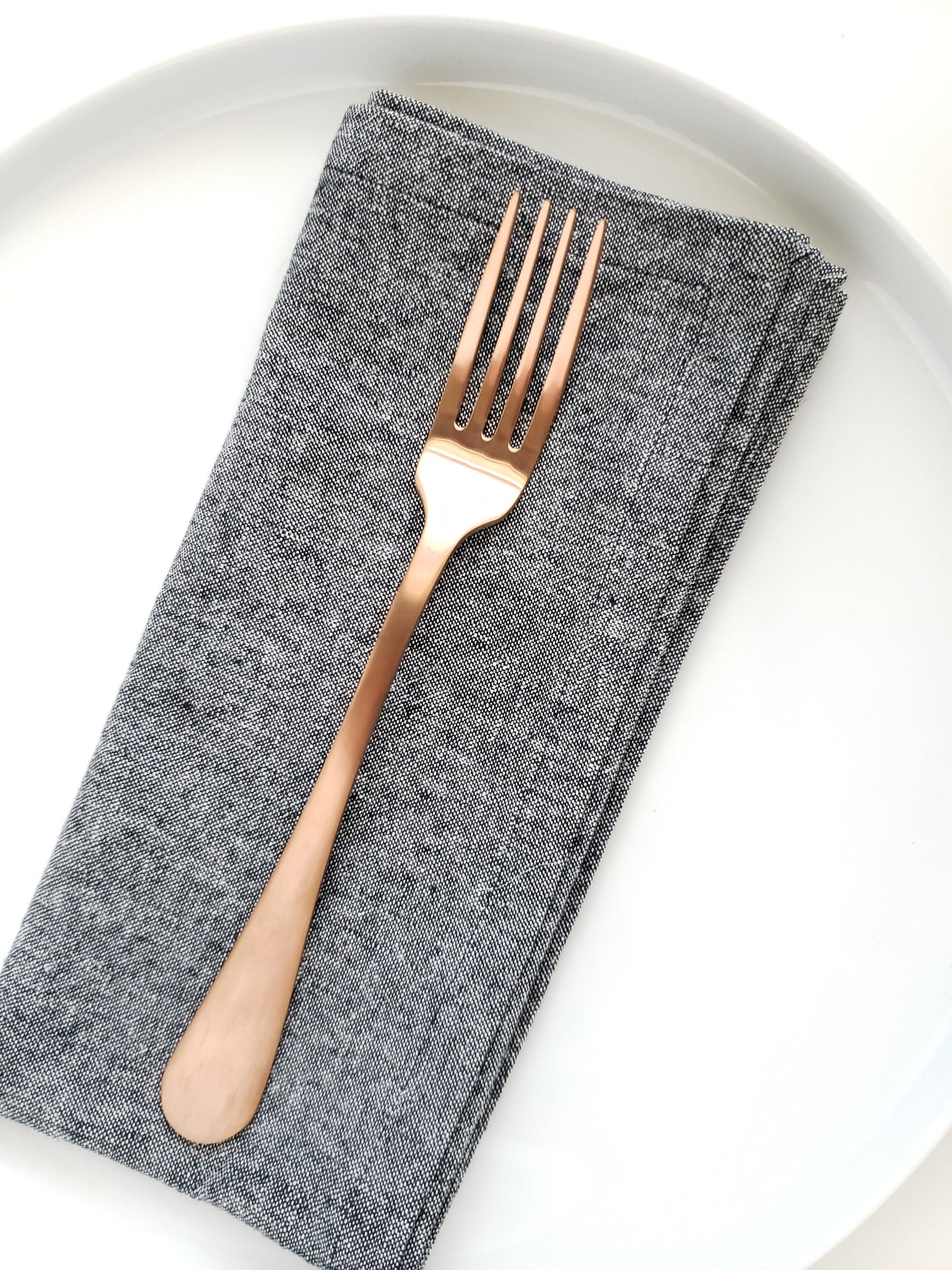 Black Linen Napkins