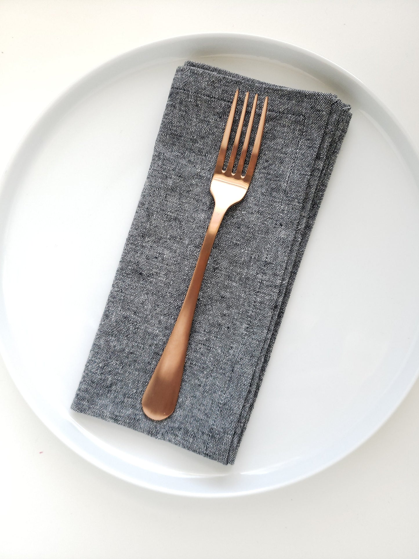 Black Linen Napkins