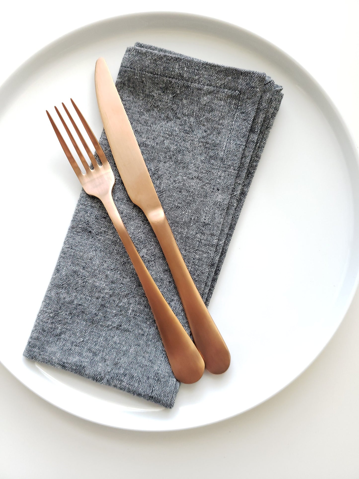 Black Linen Napkins