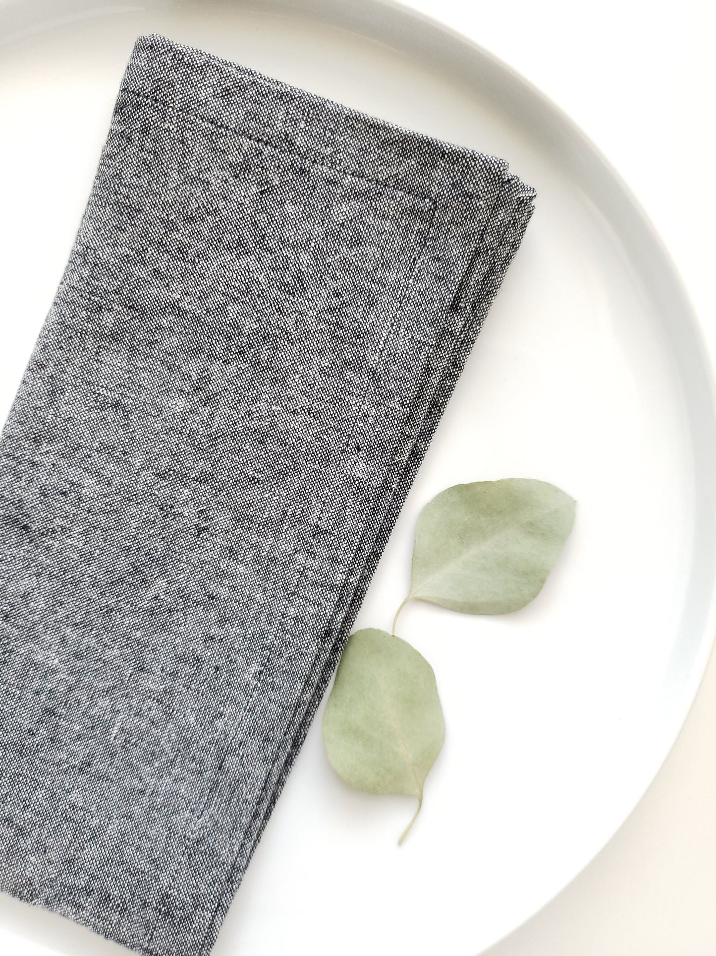 Black Linen Napkins