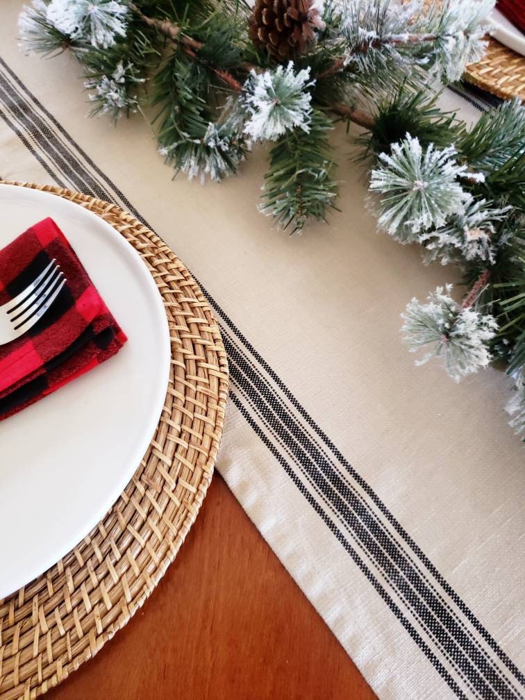 Grain Sack Table Runner