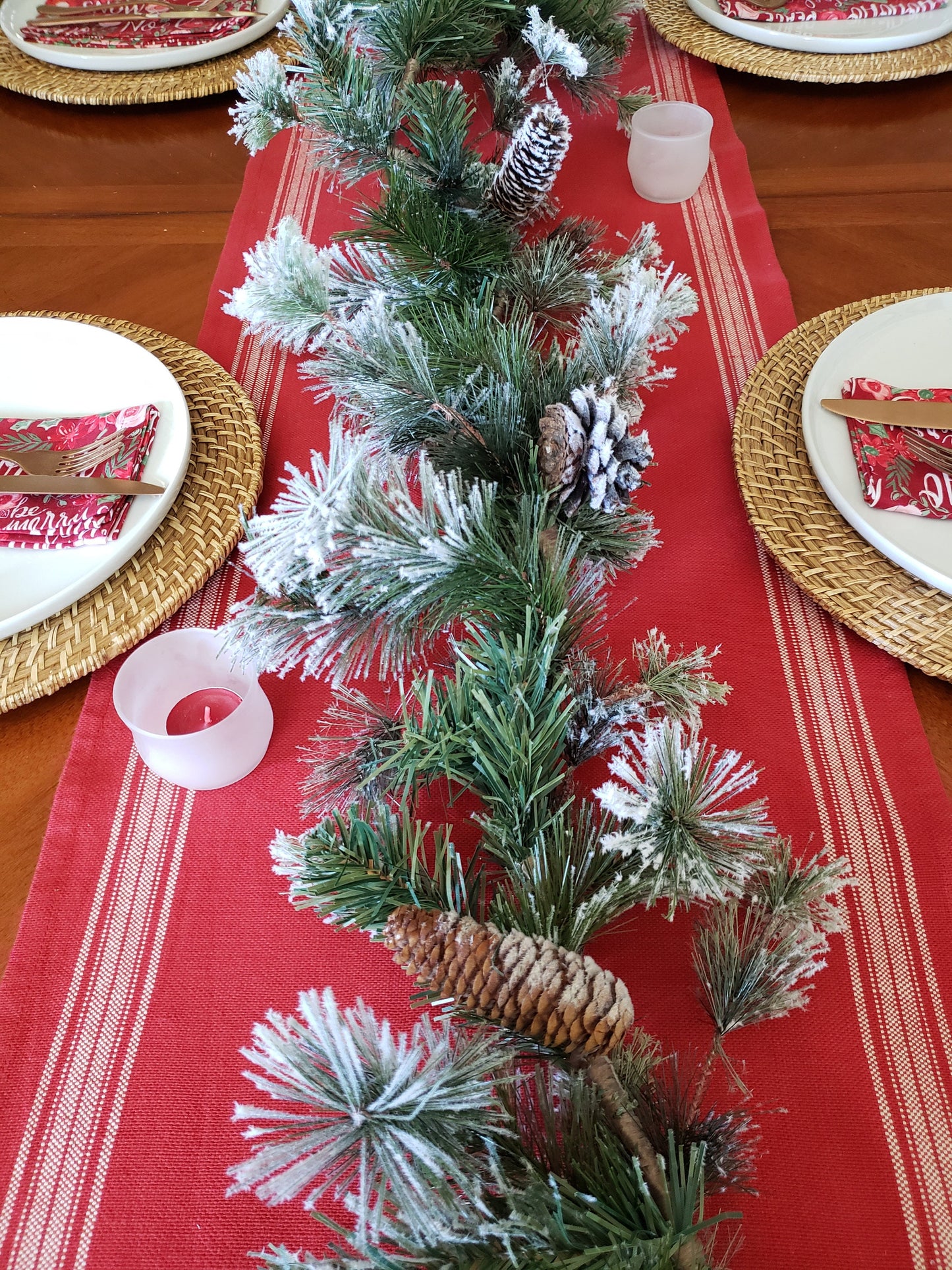 Red Farmhouse Table Runner