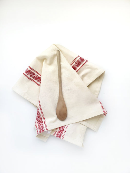 Scandinavian Ivory Christmas Towel