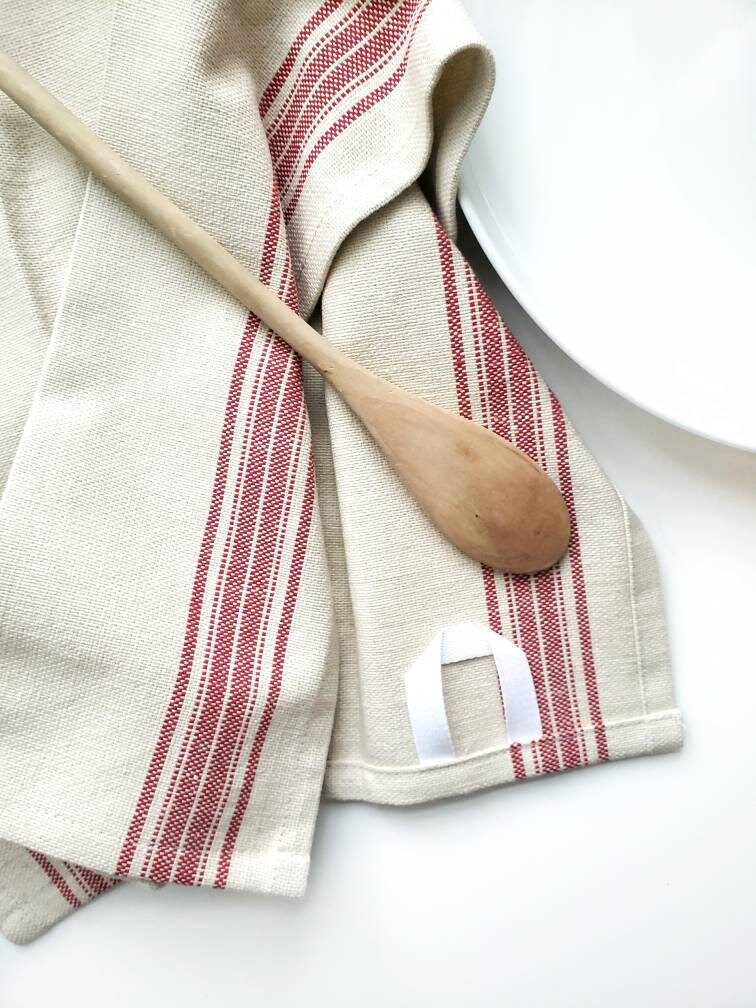 Red Grain Sack Towel