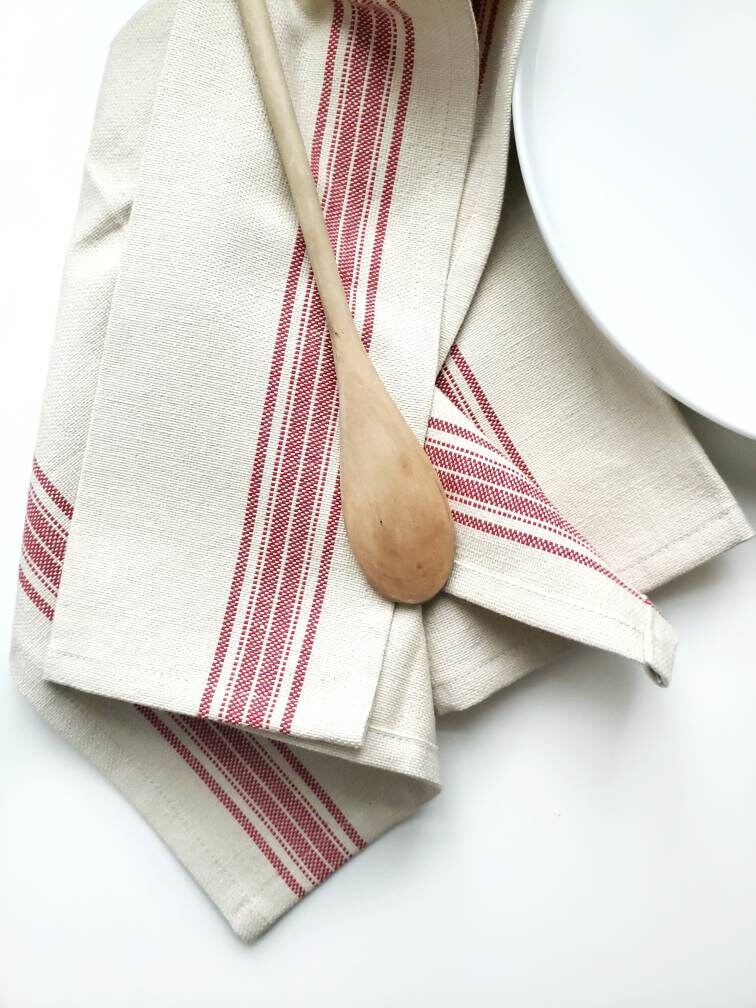 Red Grain Sack Towel
