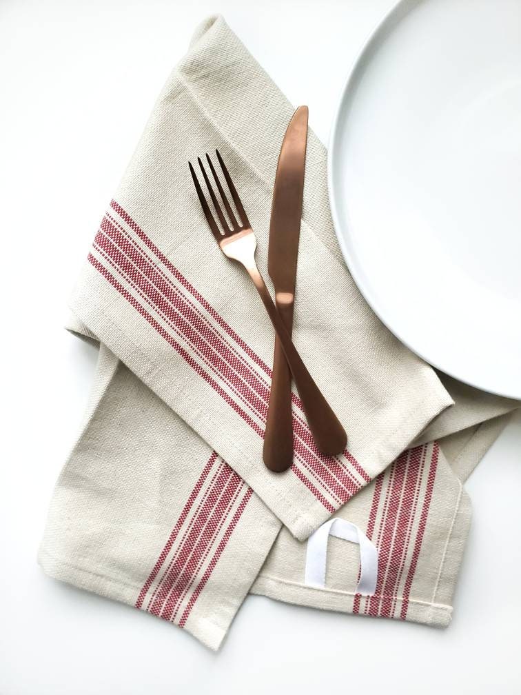 Red Grain Sack Towel