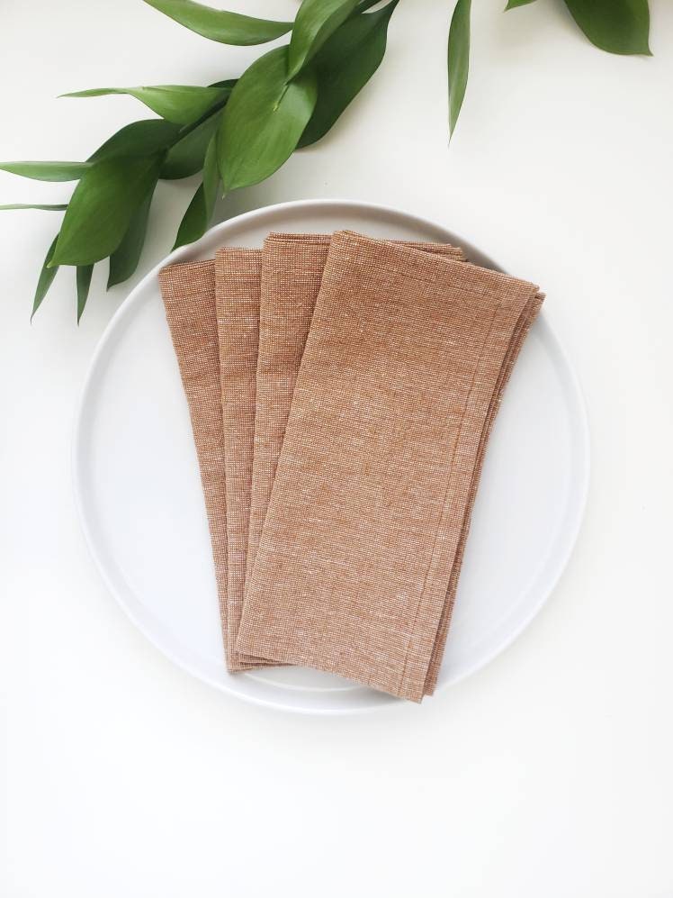 Cinnamon Linen Napkins