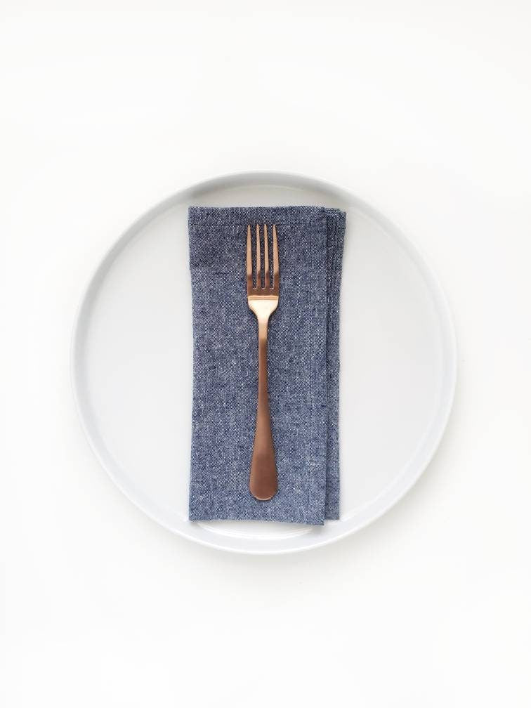 Blue Linen Napkins