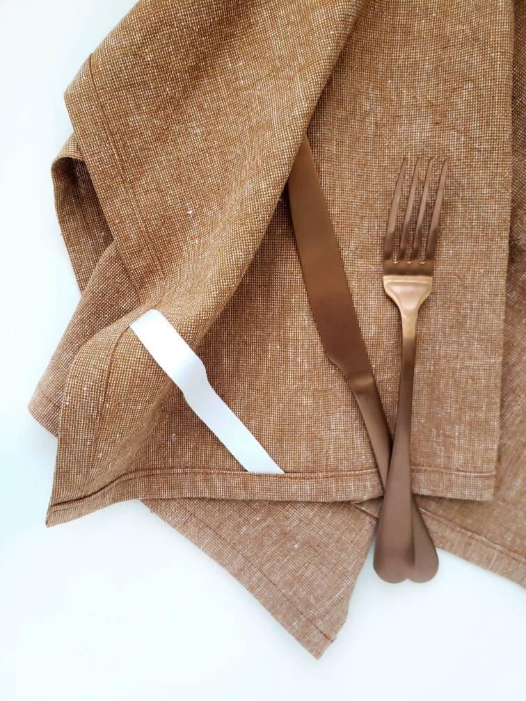 Cinnamon Linen Towel