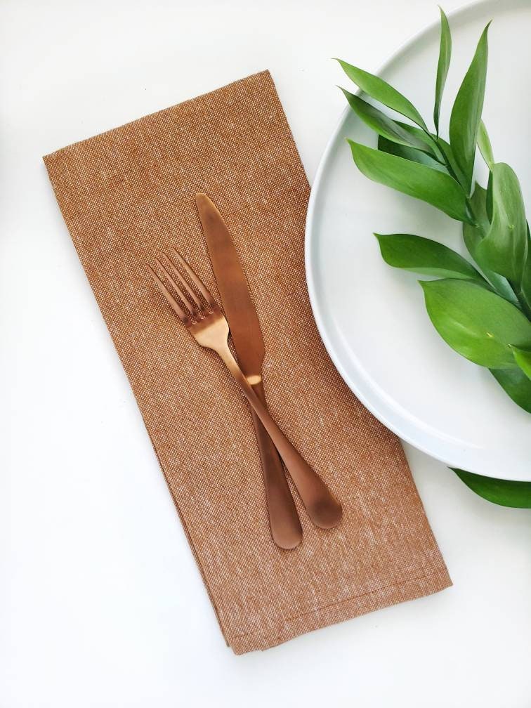 Cinnamon Linen Towel