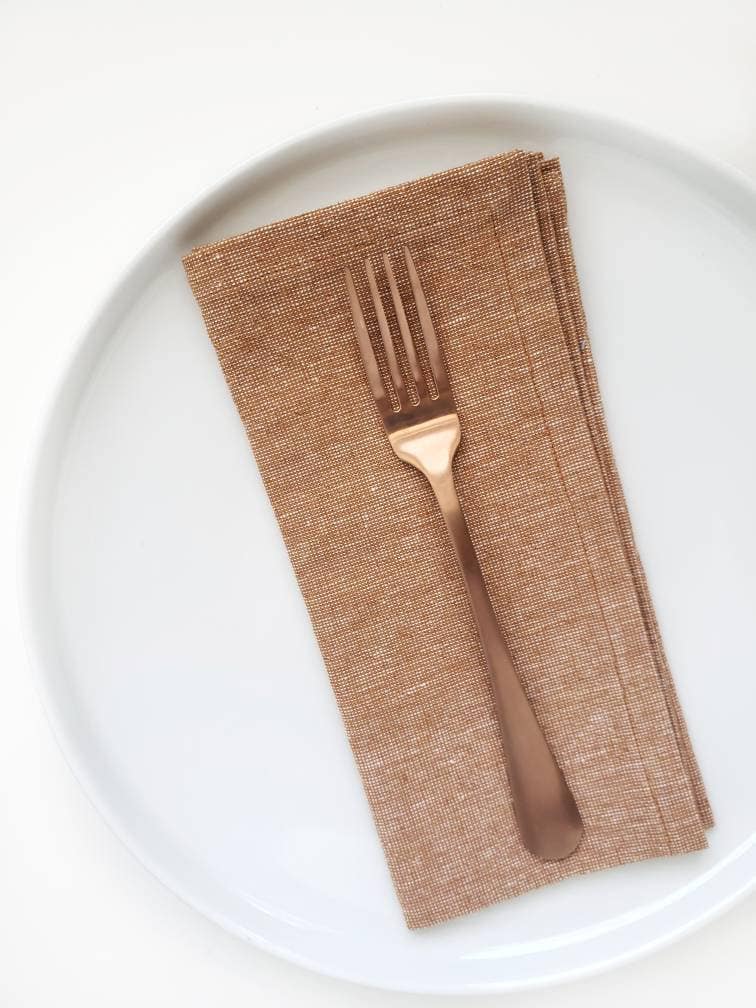 Cinnamon Linen Napkins