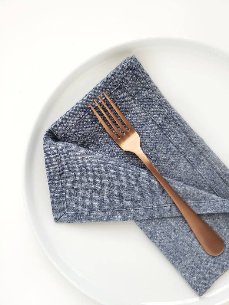 Blue Linen Napkins