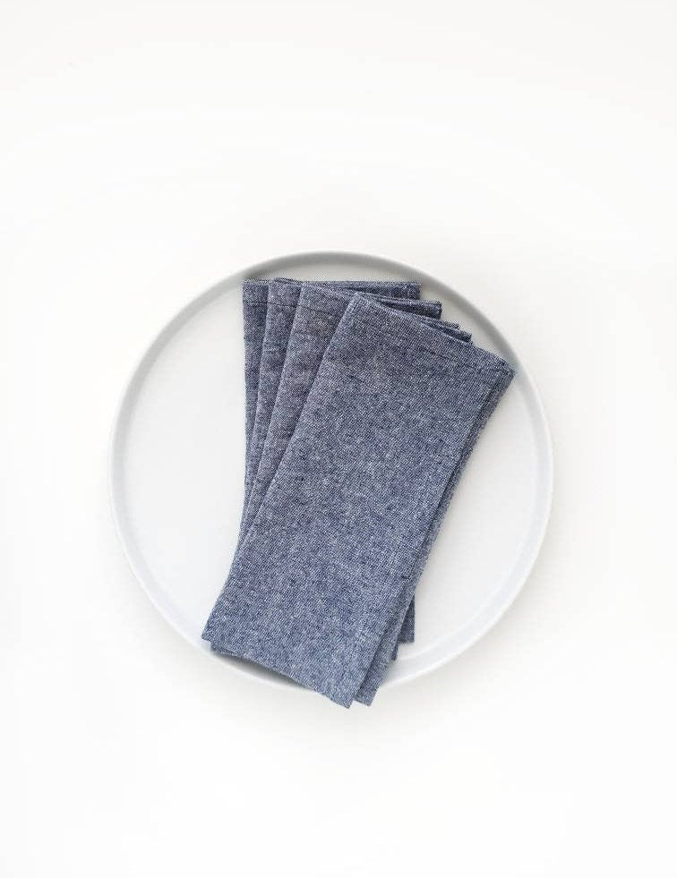 Blue Linen Napkins