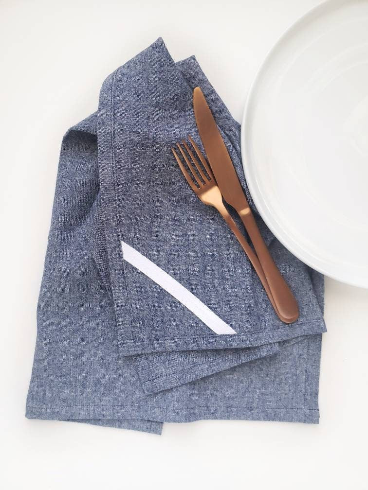 Blue  Linen Towel