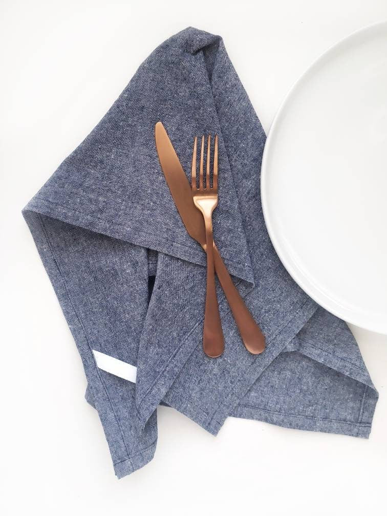 Blue  Linen Towel