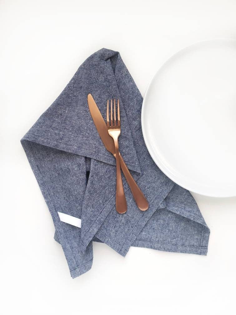 Blue  Linen Towel