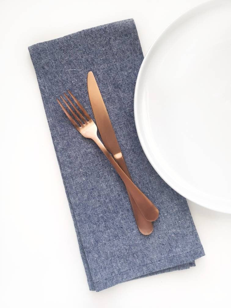 Blue  Linen Towel