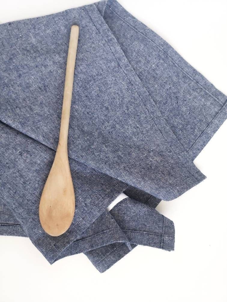 Blue  Linen Towel