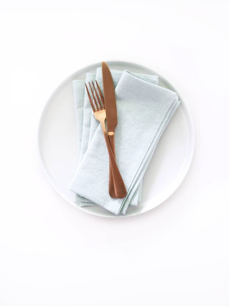 Seafoam Linen Napkins