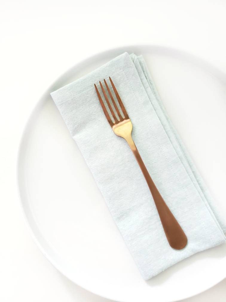 Seafoam Linen Napkins