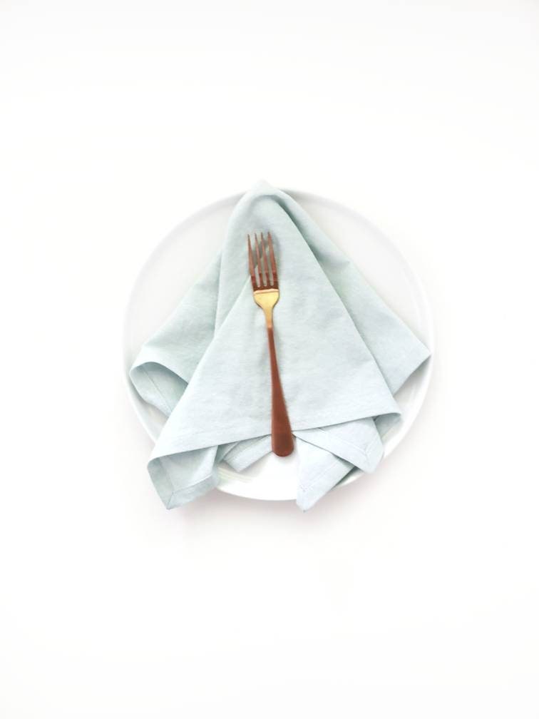 Seafoam Linen Napkins