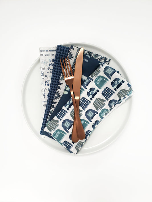 Sweater Weather Cloth Napkins, Set of 5