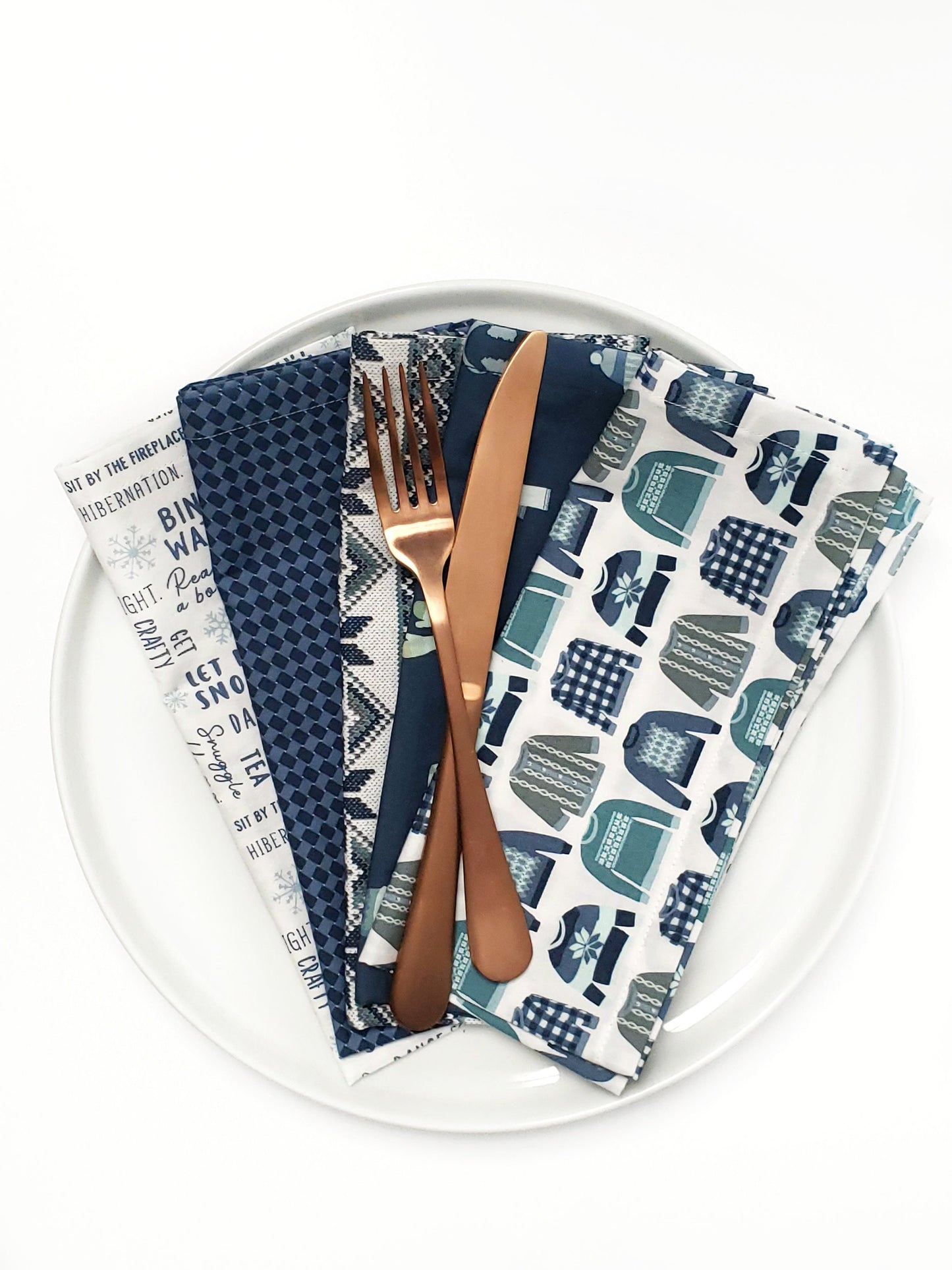 Sweater Weather Cloth Napkins, Set of 5