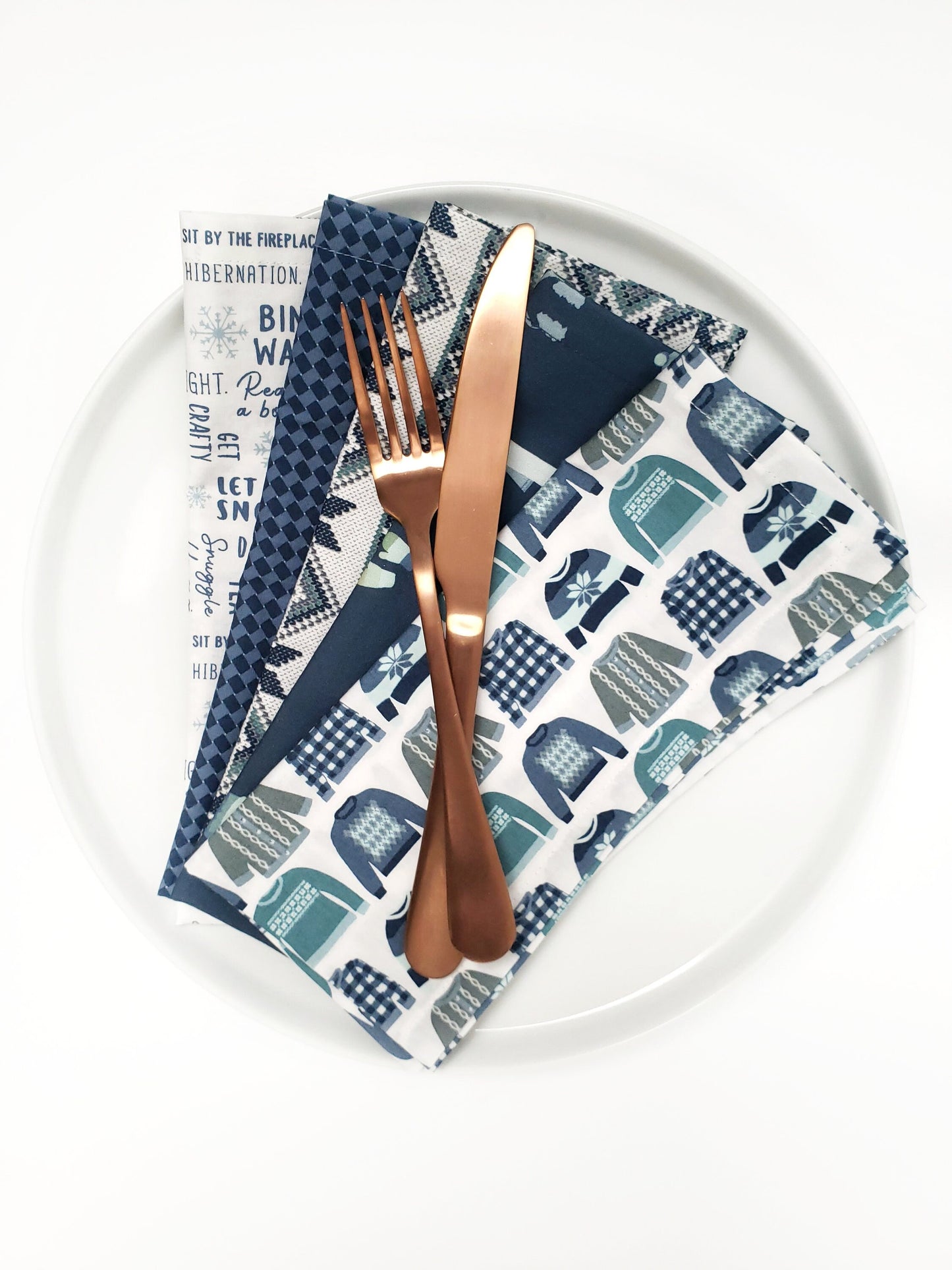 Sweater Weather Cloth Napkins, Set of 5