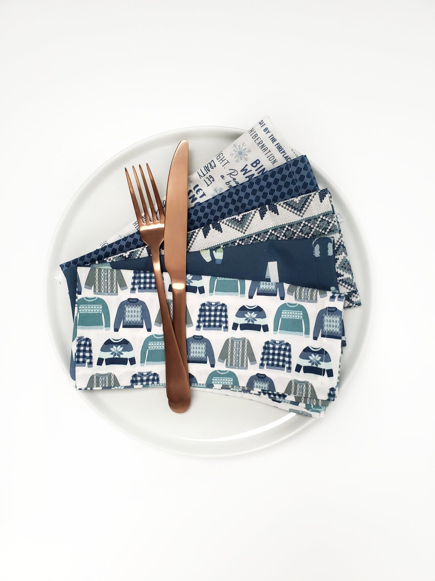 Sweater Weather Cloth Napkins, Set of 5