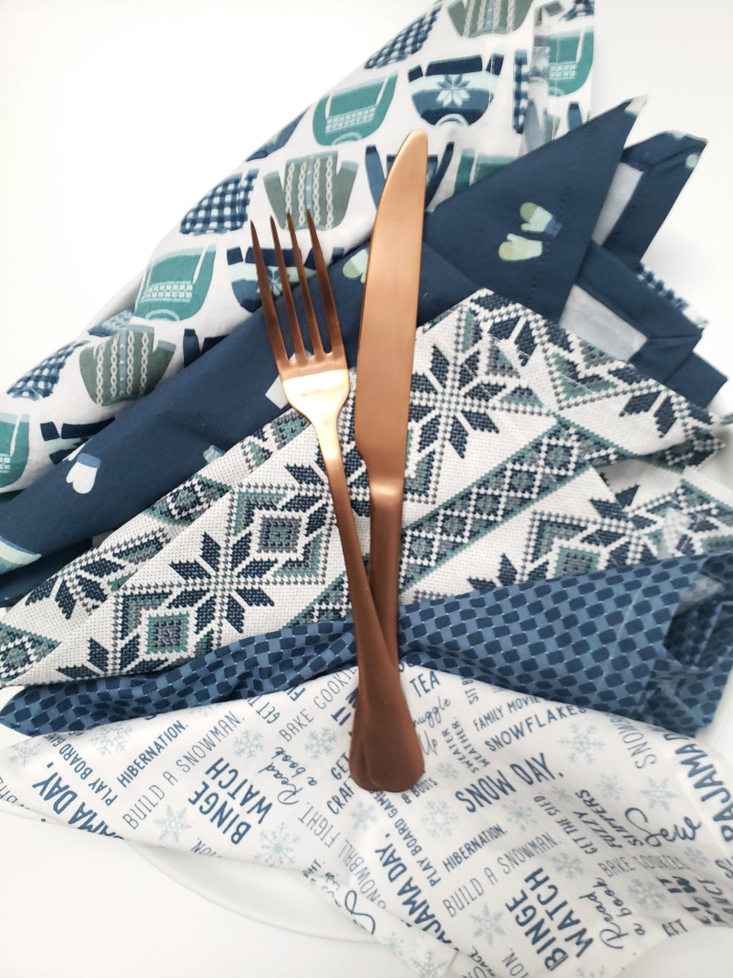 Sweater Weather Cloth Napkins, Set of 5