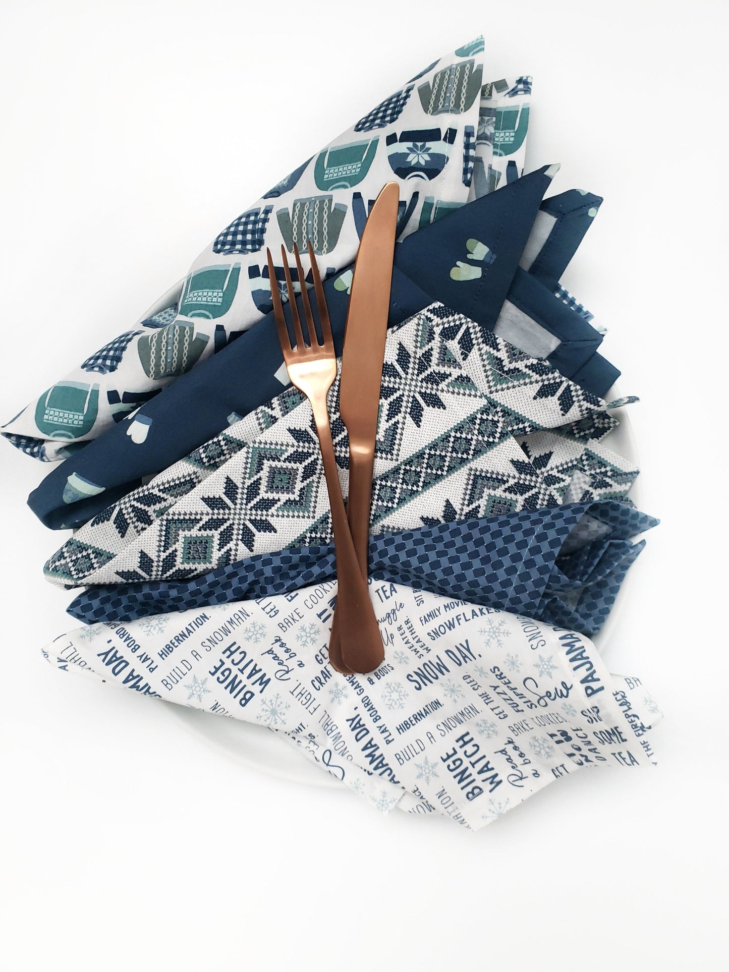 Sweater Weather Cloth Napkins, Set of 5