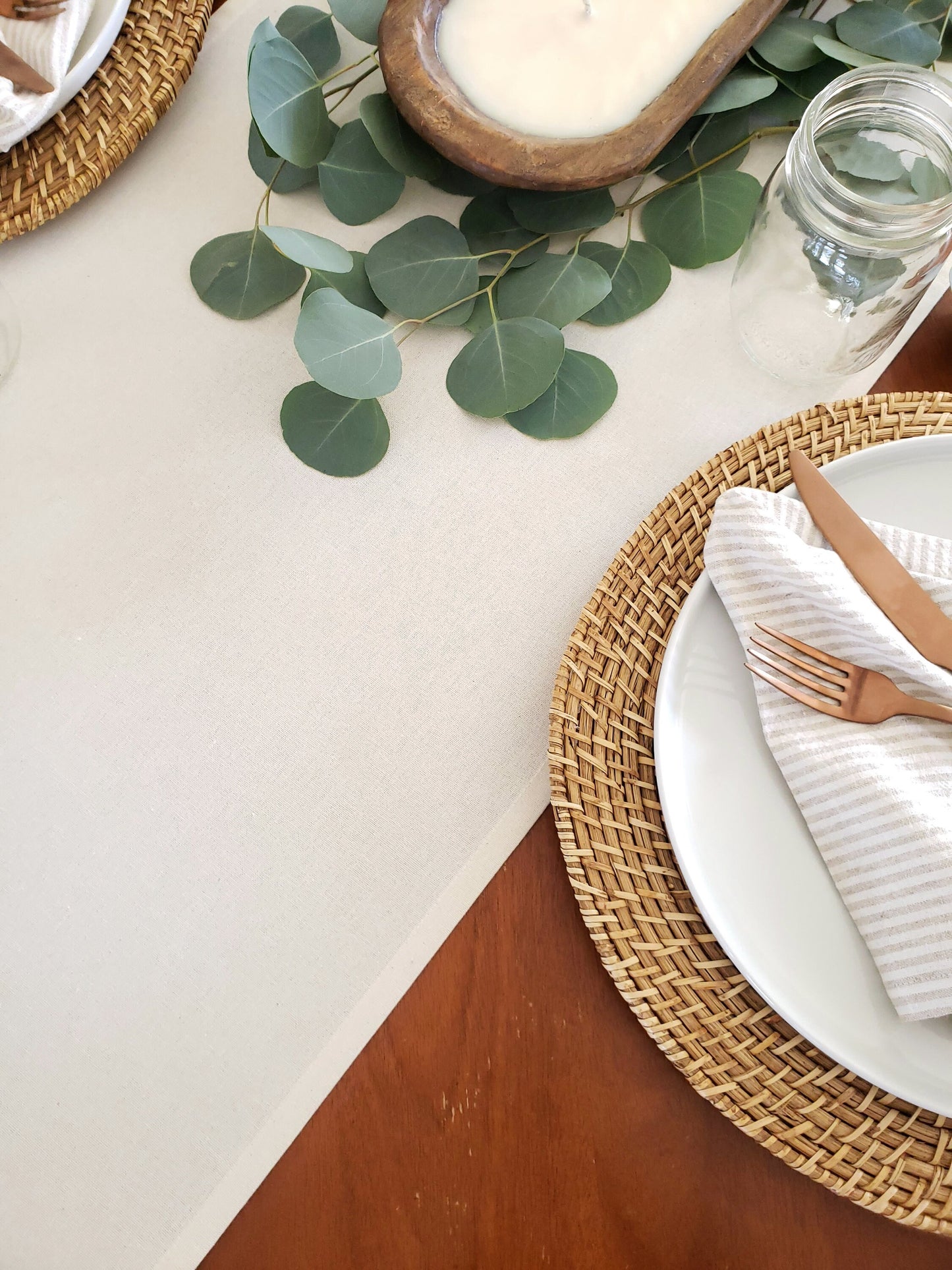 Neutral Table Runner