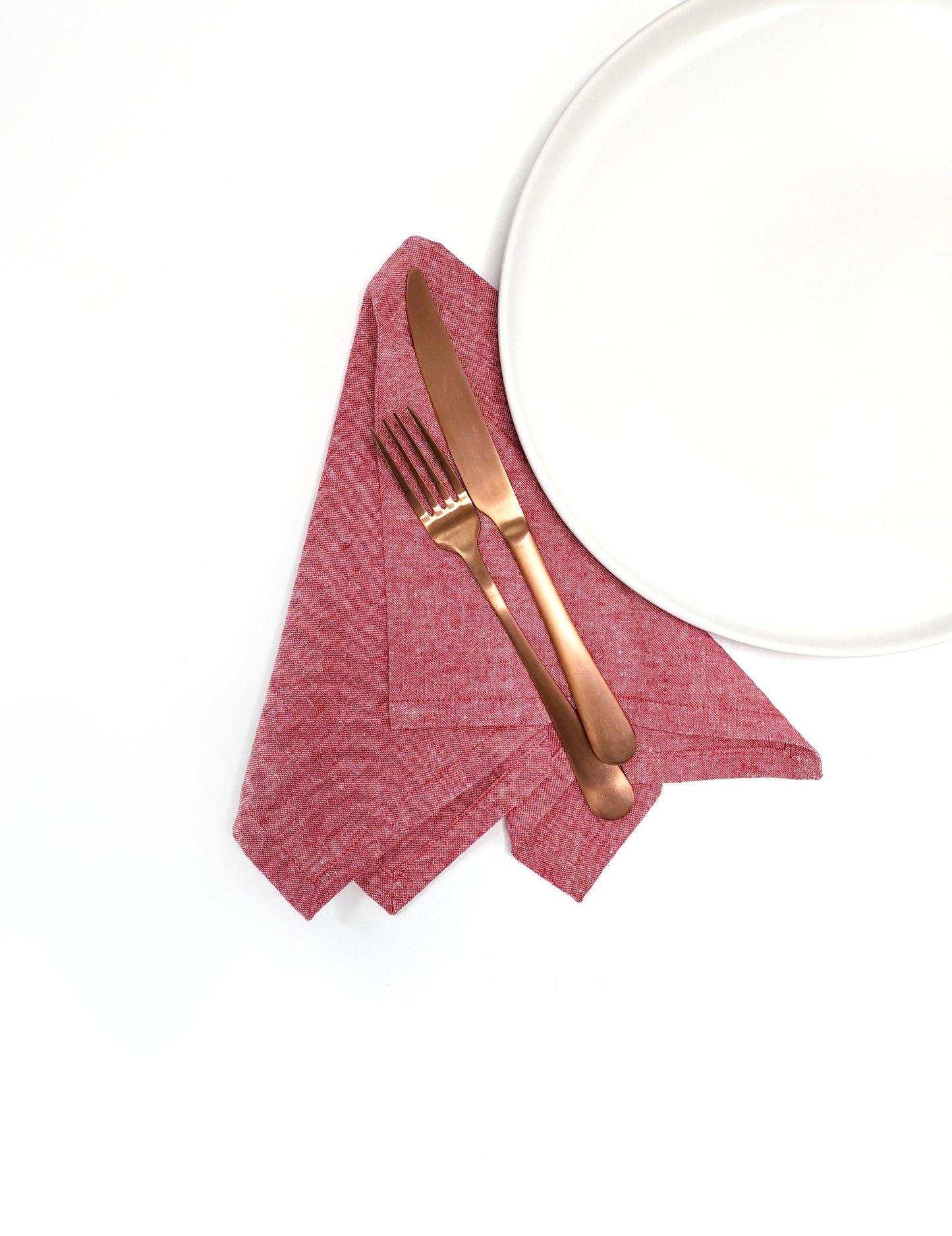 Red Linen Napkins