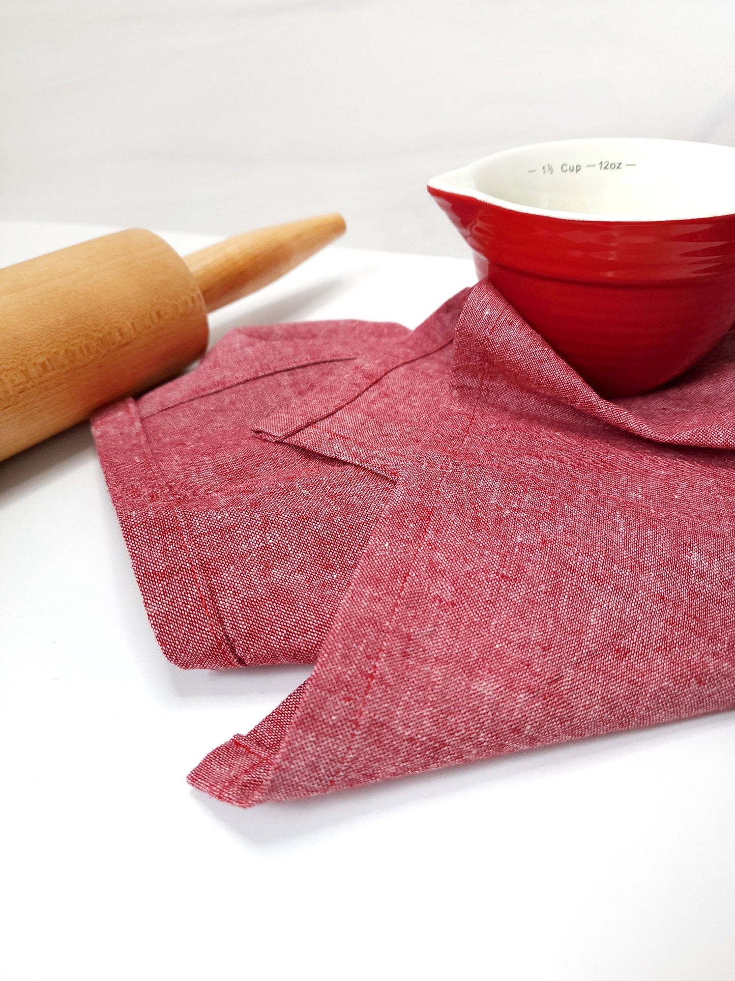Red Linen Towel